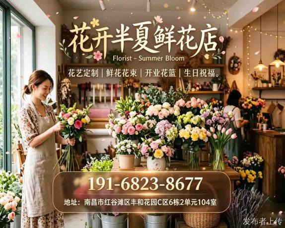 南昌青山湖区生日布置网红花店-南昌周边花店即时送花2026推